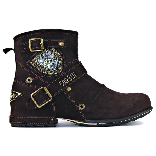 

2021 spring part genuine leather men ankle male boots 5008-1-d ywa1, Black