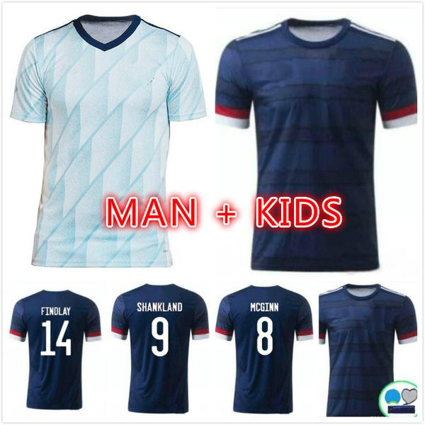 

new scotland soccer jerseys 2020 2021 robertson fraser football shirt set naismith mcgregor christie forrest mcginn men kids home away unifo, Black;yellow