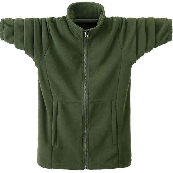 

autumn winter hoodies men casual sweatshirt jacket male fleece warm army green windbreaker large size soild coats 6xl, Blue;black