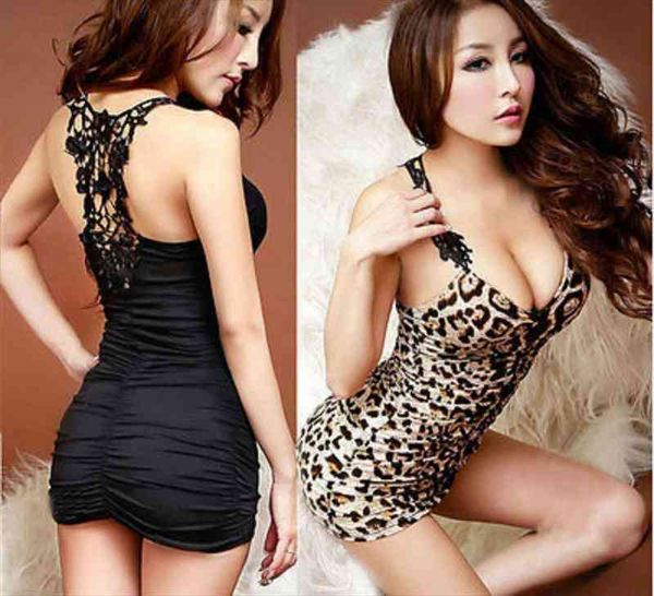 

2016 women strapless dress cocktail mini slim black leopard dress, Black;gray