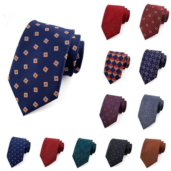 

formal fashion ties for men silk 8cm neck tie navy ties sets suit printed wedding party gravata dress mens accessories, Black;gray
