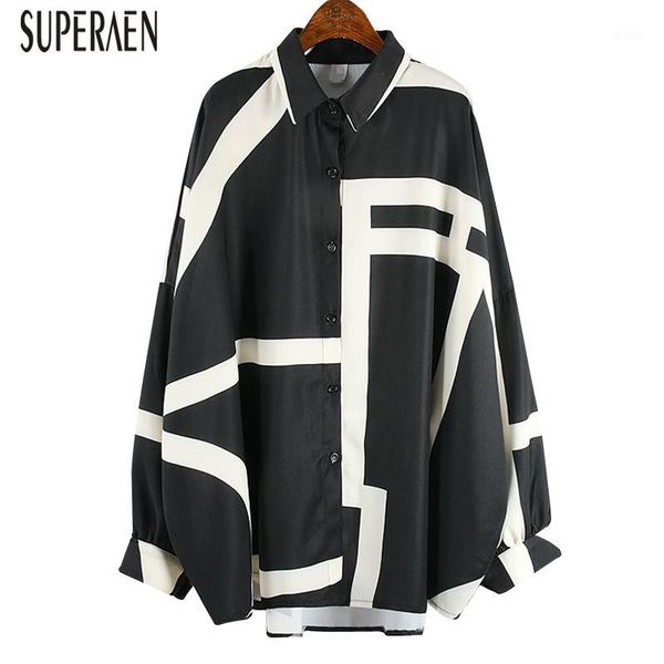 

superaen 2020 spring new women shirts wild fashion casual ladies blouses and pluz size bat wing sleeve women clothing1, White