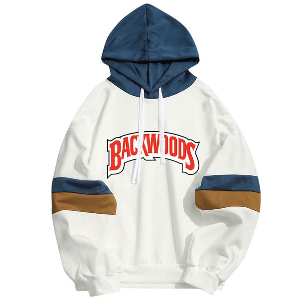 

patchwork print dropship men backwoods c1117 hoodies hooded new hoody streetwear sweatshirt letters custom pullover clothing women nfkki, Black