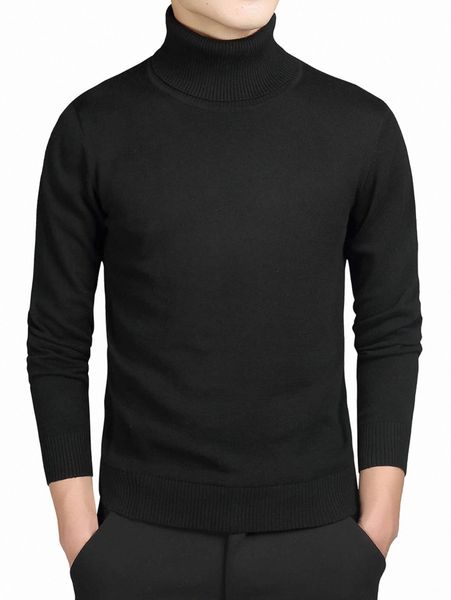 

men turtleneck ribbed knit sweater 90ev#, White;black