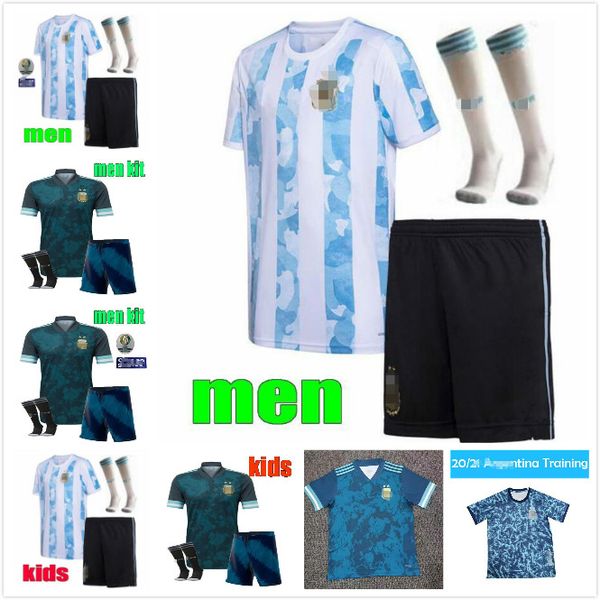 

2020 argentina 2021 soccer jerseys messi higuain icardi kun aguero 20 21 men women kids kit camisetas futbol maradona icon football shirt, Black;yellow