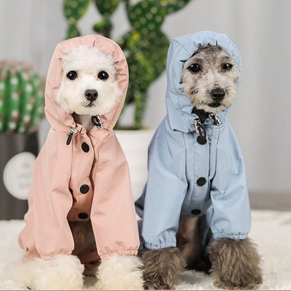 

autumn and winter dog clothes waterproof mesh breathable sweat-absorbent reflective pet raincoat for puppy cat dog ye-ho