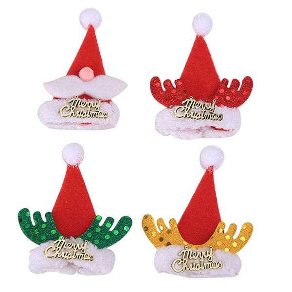 

5 шт. xmas hors horn book cover cover capord cap cap cap holiday party украшения вина бутылка крышки для рождественских праздников wmtupx