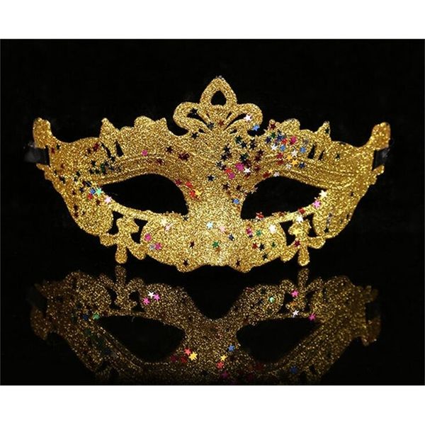 

glitter party with gold sparkle masquerade venetian mask mardi gras costume c196
