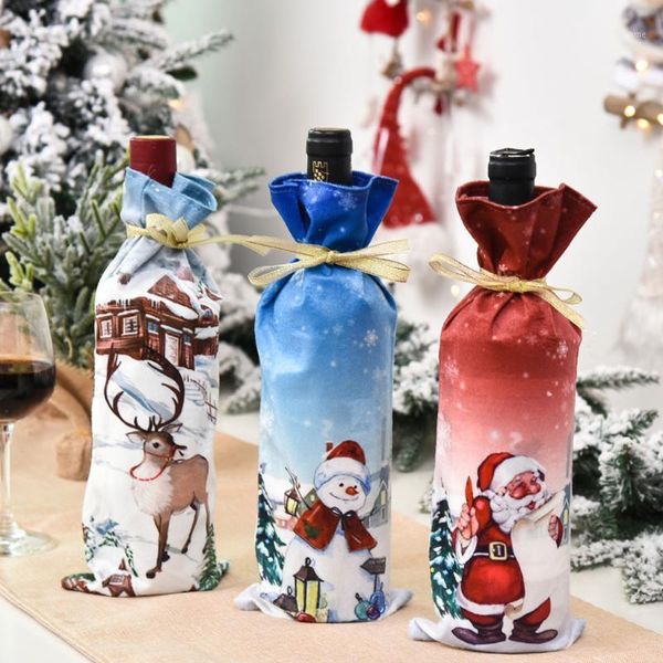 

christmas decorations decoration bag old man doll wine bottle cover santa claus year 2021 fast delivery1