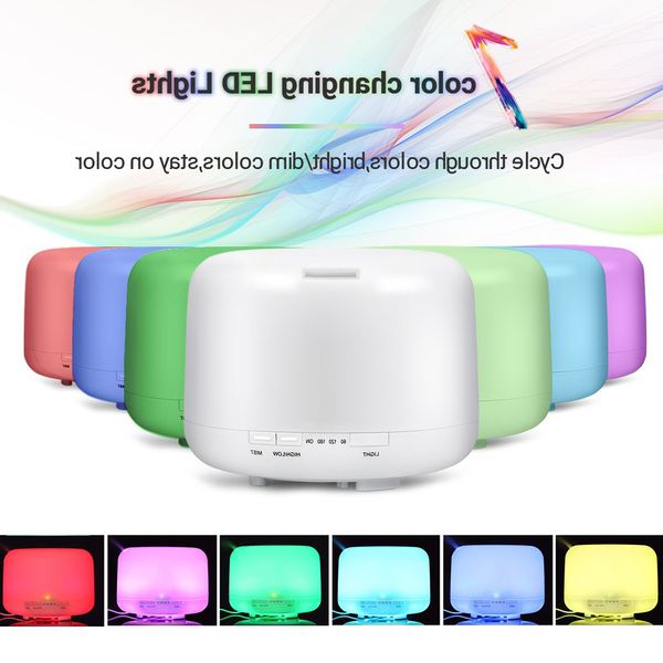 

500ml humidifier aromatherapy machine ultrasonic mini fragrance lamp home essential oil diffuser car air freshener