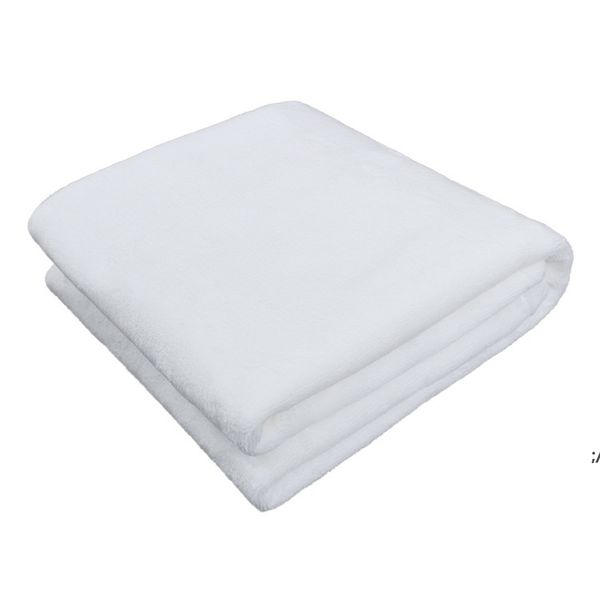 Atacado! Sublimação Bebê Blanket Branco Em Branco Soogan Tapetes Theramal Transferir Coll Quilts Personalizados Sublimação Cobertores RRF14056