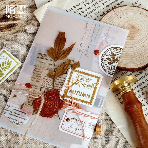 

2016 cs лот ретро осень письмо декоративные канцтовары мини стикеры набор scrapbooking diy дневник альбом прилипал h