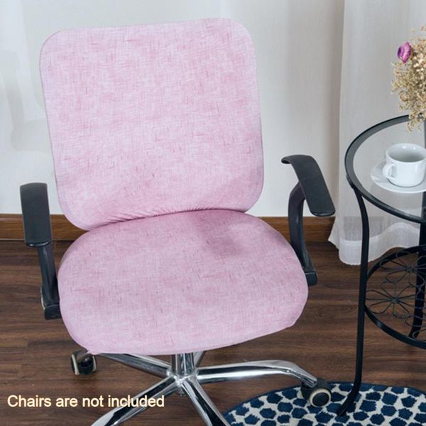 

chair covers polyester rotating lift dustproof stretchable removable armchair separate swivel cover computer office universal slipcover