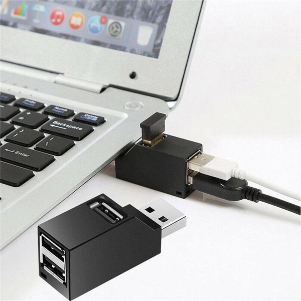 

portable 3 ports usb 2.0 3.0 splitter hub high speed data transfer splitter box for pc lapcard reader universal usb hub1
