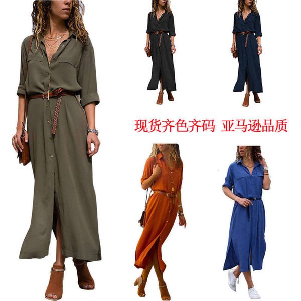 

dress color and pearl size paris autumn winter sleeve shirt long skirt #0366#, Black;gray