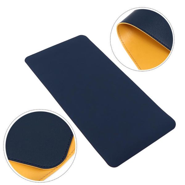 

mice 1pc mouse pad nonslip leather double-sided desk mat keyboard table protector