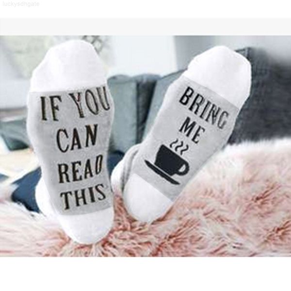 

short men white mesh letter print new women bring me coffee funny socks, Black;white