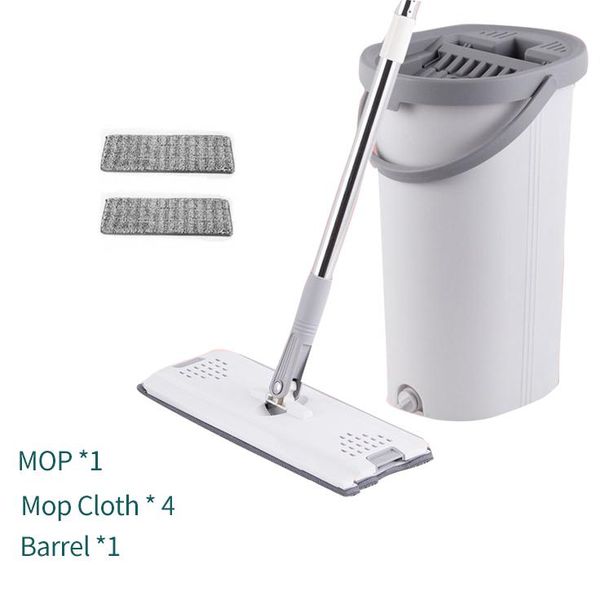 

thickened stainless steel retractable mop household fat mop with bucket 360 degree rotatable cleaning mop wmtxkv mywjqq
