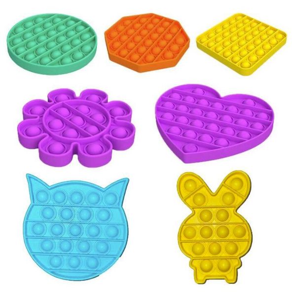 

pop it fidget toy among us sensory push pop bubble fidget toy decompression toy autism special needs stress reliever for kids fy4381