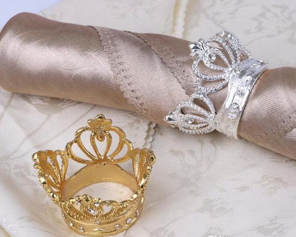 

wedding diamond napkin napkin crown table metal holder decoration with for crown home imitation ring shape wmtfi comb2010