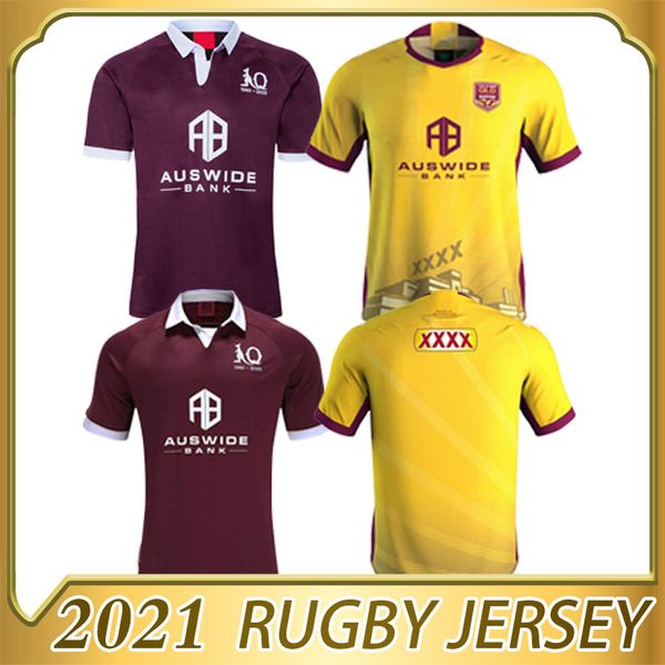 

2020 2021 new national rugby league queensland qld maroons malou rugby jersey 20 21 qld maroons state of origin rugby jersey, Black;gray