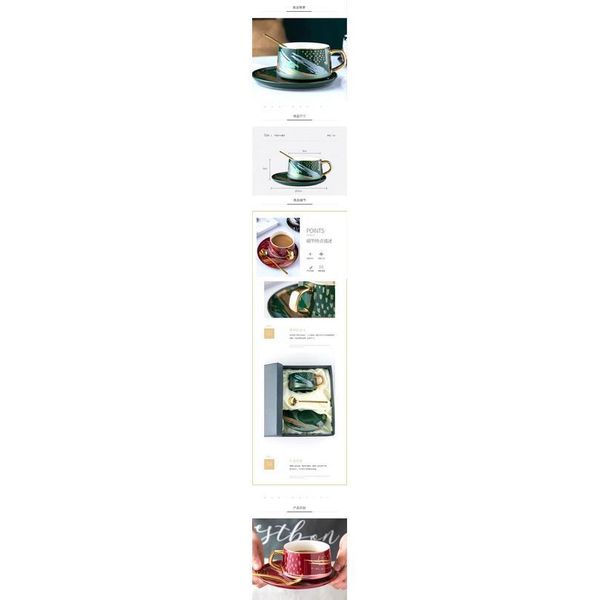 

220ml high-grade ceramic coffee cups coffee cup set simple european style mug cappuccino flower cu bbyczl