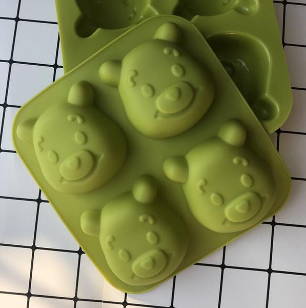 Stampi da forno Stampo per torta Silicone 3D Pasticceria Cottura Gelatina Stampo per budino Cartone animato Forma animale Stampi per fondente Biscotti Strumenti per decorare WMQ504