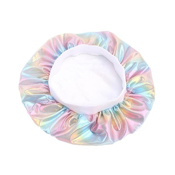 

2020 fashion sleeping hat women night sleep cap long hair care bonnet hats men elastic band head cover bonnet de nuit jllqav, Black