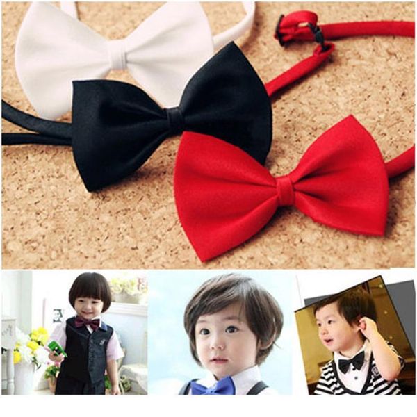 

boy girl pet bowties solid butterfly bowtie wedding new wholesale gift bow tie novelty neckwear accessories new wholes qylmha, Black;gray