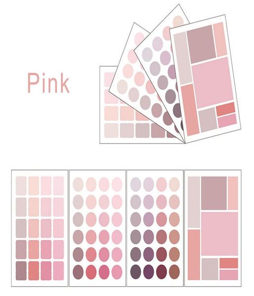 

cute solid color stickers kawaii dot stationery stickers paper adhesive sticker for kids diy scrapbooking albums supplies gyh wmtylk