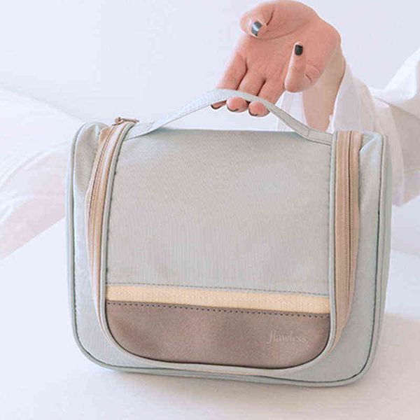 

nxy cosmetic bags new oxford cloth portable hook wash waterproof women travel toiletry storage with handle 220303