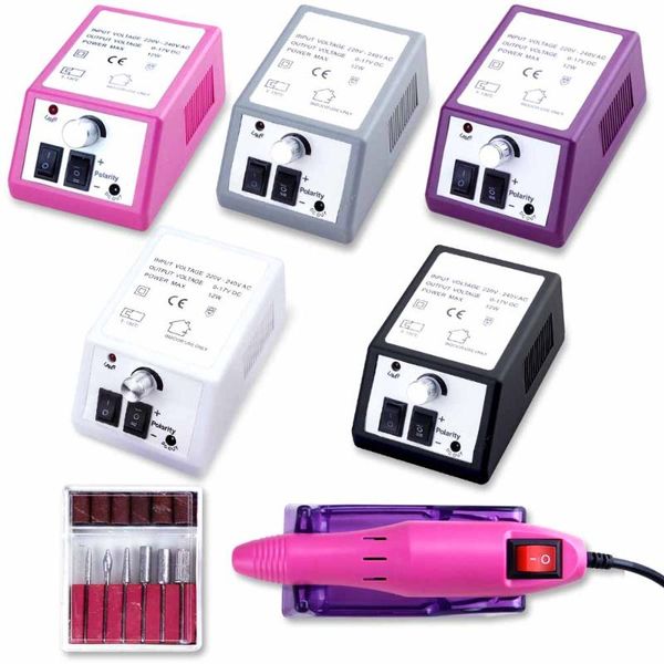 

nail drill & accessories 20000rpm electric apparatus for art manicure gel cuticle remover milling bits set pedicure polish machine