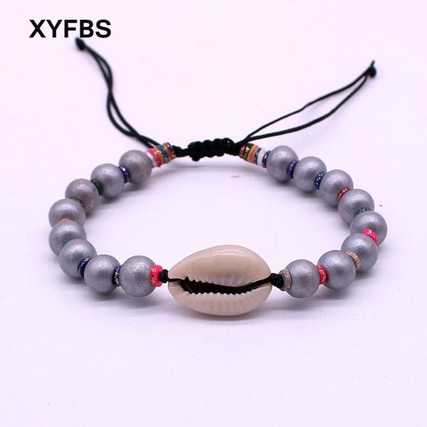 

wood beads jewelry shell beads bracelet fashion handmade bracelets for women activities knot shell bracelet gifts, Black