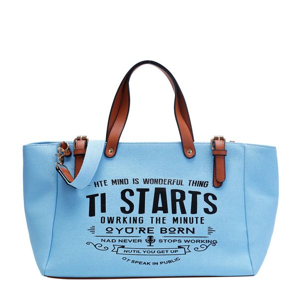 

2020 new woman tote bag fashion letter big capality canvas bag casual shoulder messenger bags patchwork shopping bag c1223