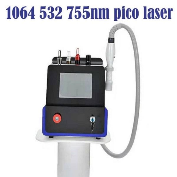 laser picosur picosecondo nd yag laser rimozione tatuaggio picosecondo con rimozione del tatuaggio sbiancamento della pelle a buccia di carbonio Macchina per tatuaggi a colori