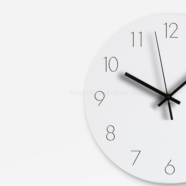 

europe slient wooden wall clock decorative digital clock modern design circular hanging wall clocks arabic numeral home decor q wmtgew