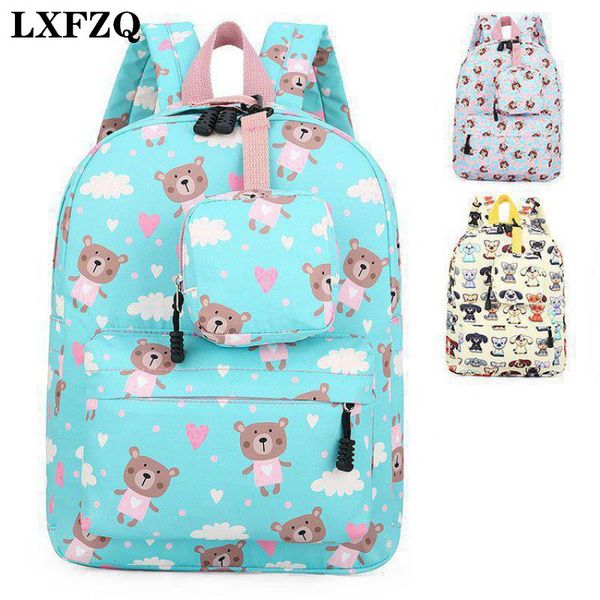 

lxfzq kids backpack boys school bags for girls school backpack kids bag fashion children bag cute book bag zaino scuola y0125