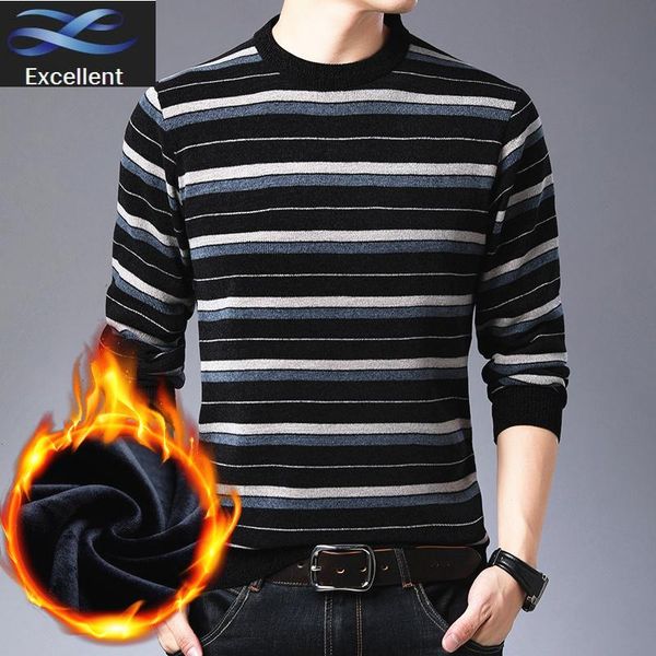 

thick warm winter sweater mens cashmere wool sweaters man casual knit long sleeve stand collar pullover men ship, White;black