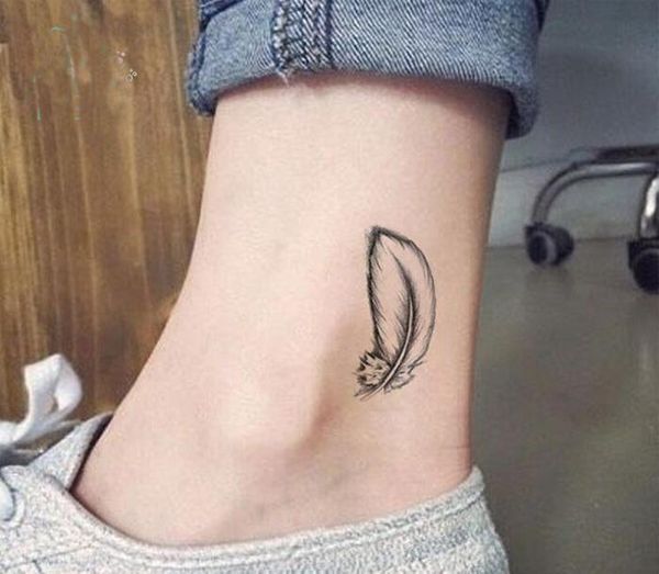 

new waterproof 3d temporary tattoo stickers cartoon feather fake tattoo sticker for arm jllozf xhhair