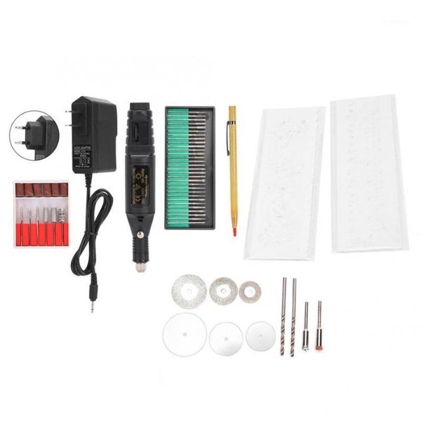 

70pcs mini electric grinder engraver pen etcher engraving tool kit adjustable speed 100-240v engraver pen electric rotary tool1