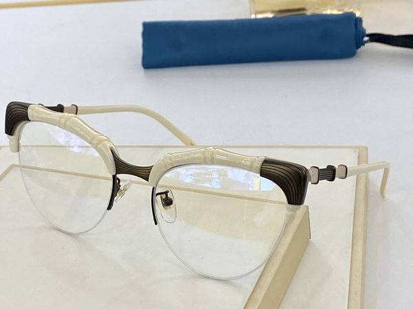 

2021 new fashion style bamboo frame half-frame glasses fashion temperament 0661 men and women same size 56 "20" 146