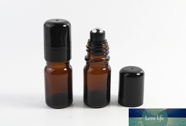 200 pcs / lote 5ml frascos de perfume gradiente cor recarregável garrafas de vidro espesso em garrafas vazias de óleo essencial para uso de viagem