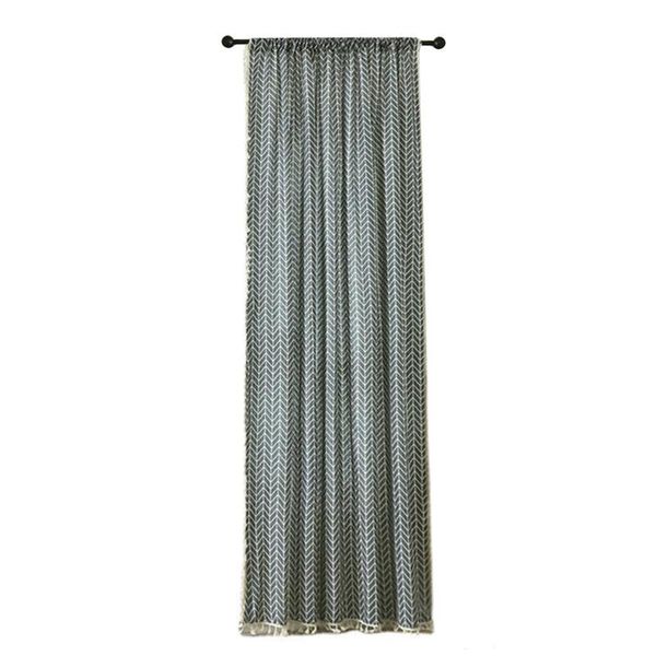 

kitchen darkening with tassels country style nordic window soft curtain panel geometric print home decor l cotton linen