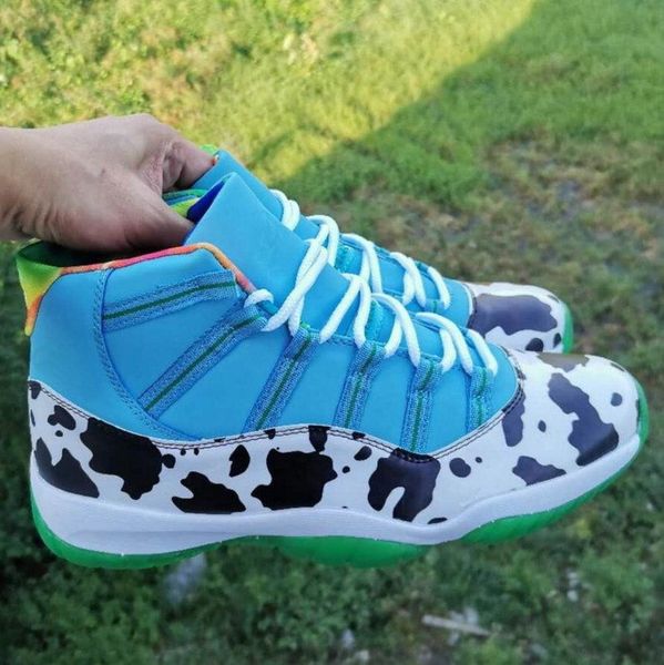 

fashion jumpman 11 11s cow ice cream men basketball shoes pulse-black-universit devil outdoor baskets mens sports sneakers, White;red