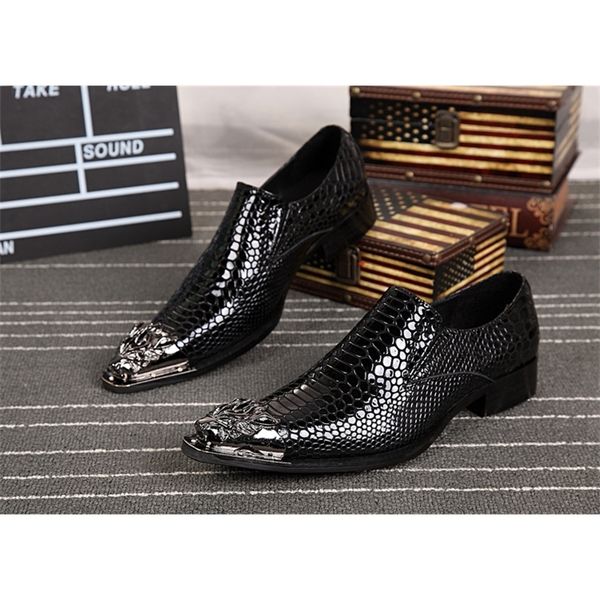 

2020 luxury mark shoes men gold leather 4n74, Black