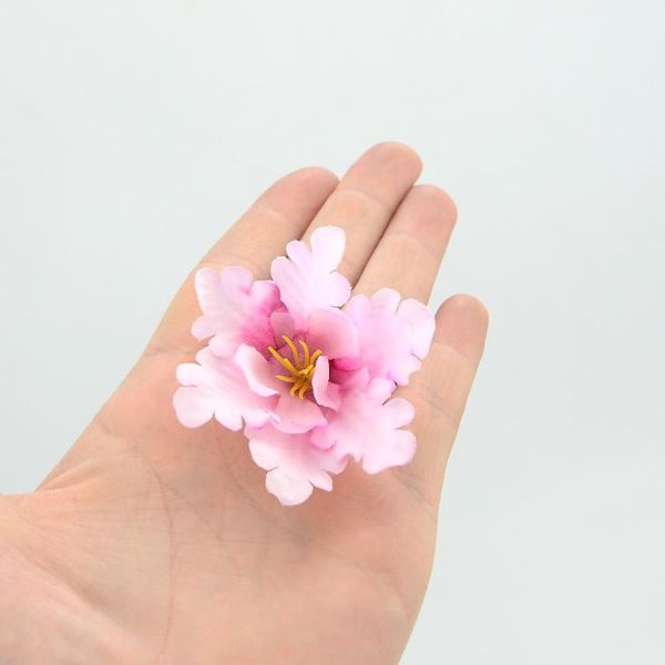 

10pcs/lot 6cm silk orchid artificial flower head for wedding decoration diy wreath gift scrapbooking craft fake bbyzhw