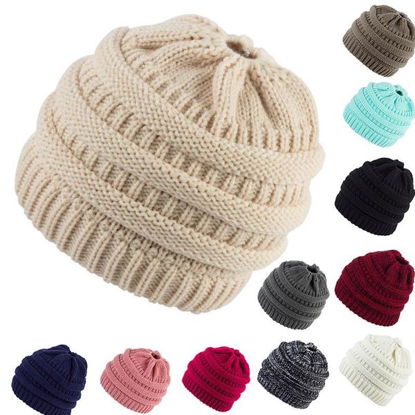

shuangr women winter knitted hat messy warm wool caps crochet hat woolen cap winter hats, Blue;gray