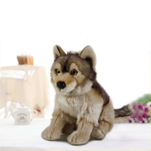 

10 big play in good toy gray wolf simulation plush brand animal doll