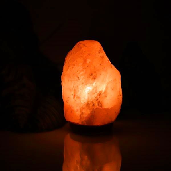 Lampada di roccia di sale di cristallo ionico himalayano di alta qualità con cavo dimmer interruttore presa US 1-2 kg luci notturne