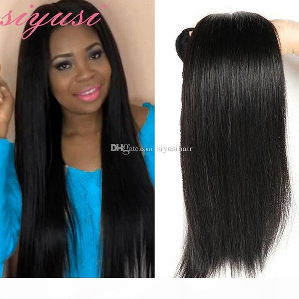 

malaysian virgin hair straight 3 or 4 bundles 100% unprocessed virgin human hair malaysian body wave hair weave bundles, Black